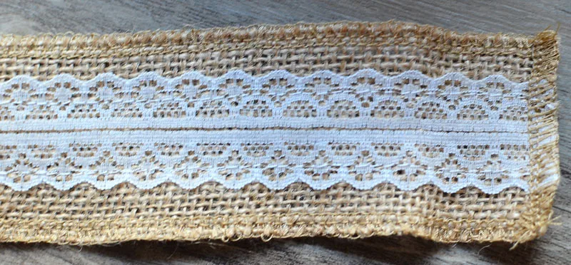 Новогодняя декоративная лента из натурального джута 10 м | Дом и сад