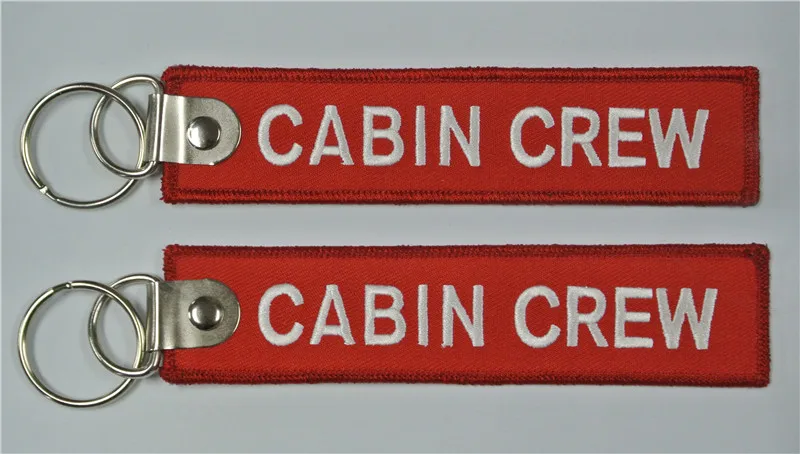 Cabin Crew Bothside Embroidery Keychain | Автомобили и мотоциклы