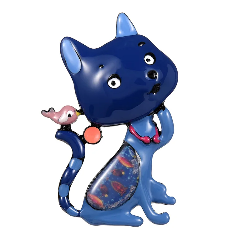 2019 уникальная Милая брошь в виде кота с животными для женщин и мужчин детская