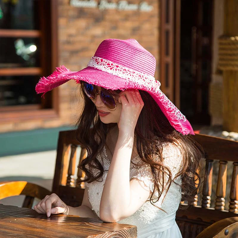 Дамы Топ солнцезащитная Кепка Гольф кружева панамный бант монохромный