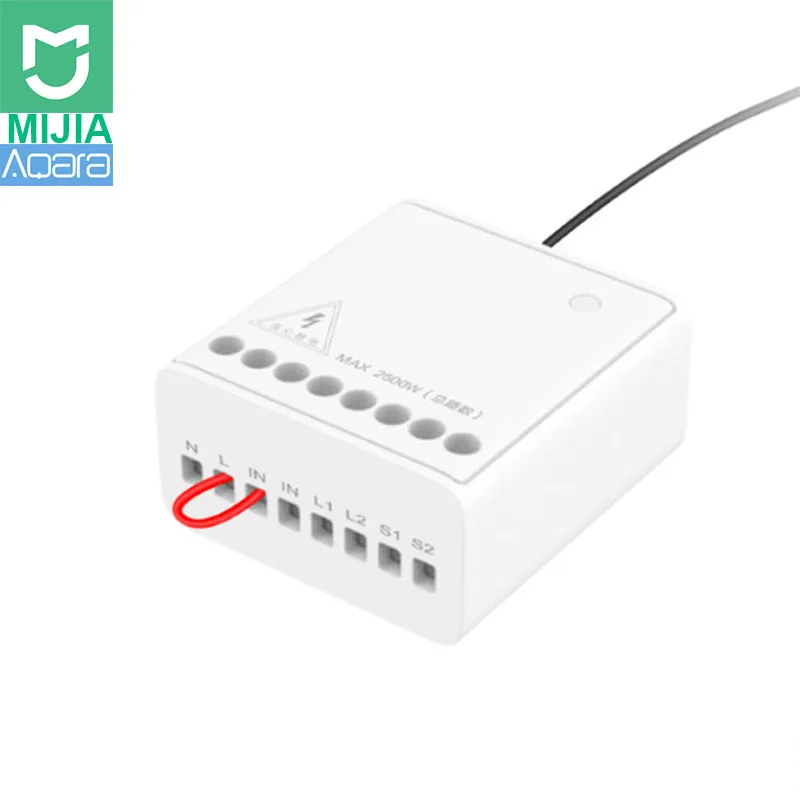 Xiao mi jia Aqara Eigenstone двухполосный модуль управления беспроводным реле управления ler 2 канала работы для mi jia mi home APP Home kit