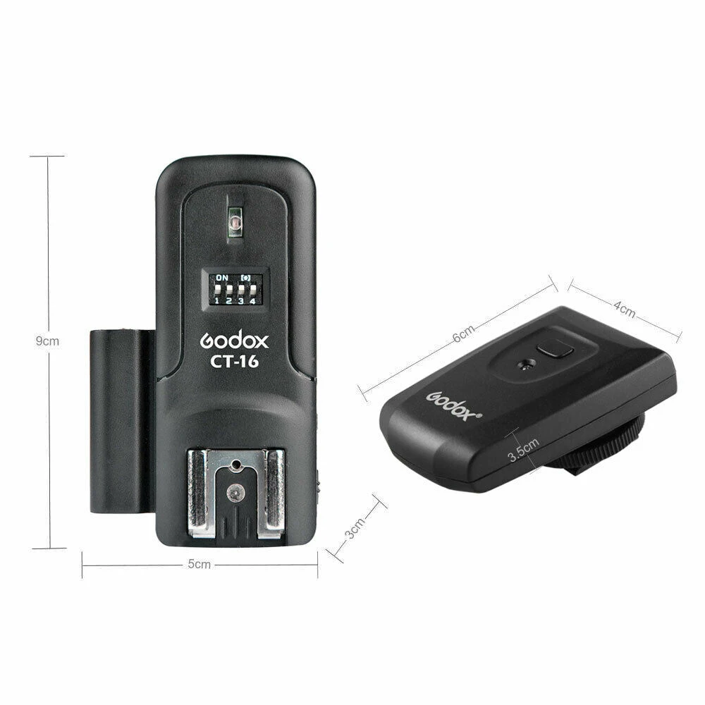 Godox CT-16 16 каналов беспроводной радиоприемник-триггер передатчик + 4 шт. набор