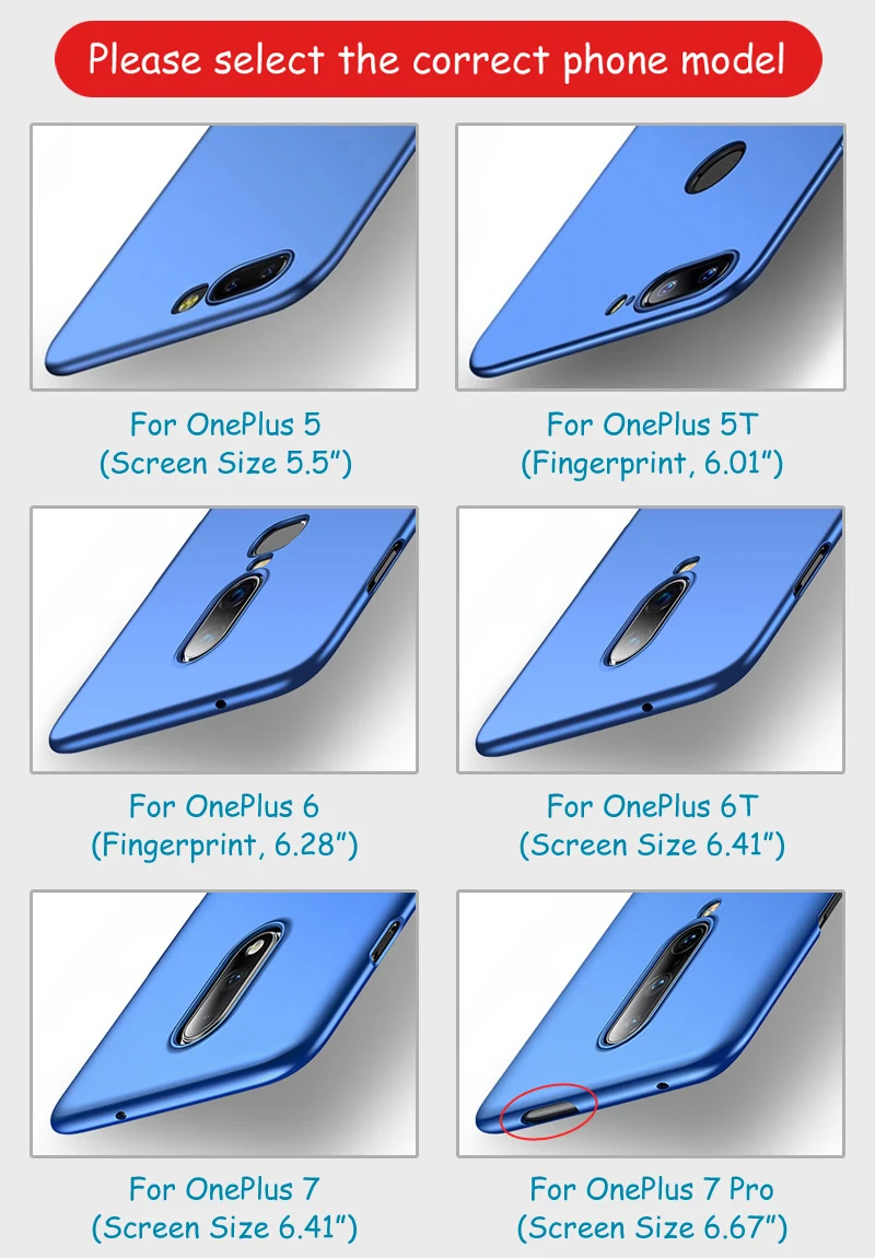 Чехол для OnePlus 7 Pro MSVII Жесткий ПК полный легкий матовый чехол Ультратонкий матовый чехол для OnePlus 6 T 6 5 T 5 чехол для телефона
