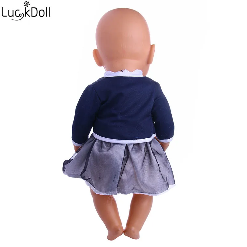 LUCKDOLL высококачественное летнее Модное Новое платье принцессы для куклы 43 см или