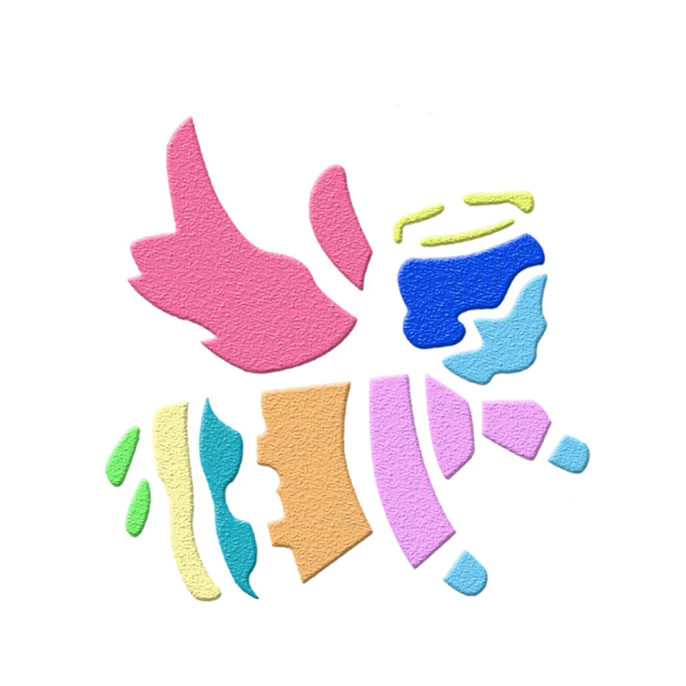 6pcs Plastic Environmental PVC Random Picture Drawing Template Stencils Rulers Painting Kids Diy Kids Toy Birthday Gift