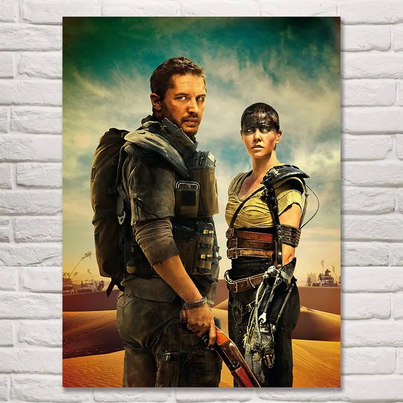 Постеры и принты в стиле фильма foocome Mad Max Fury Road настенная живопись из шелковой