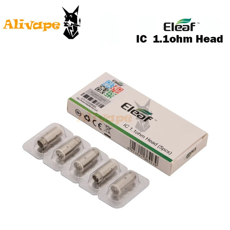 10 шт./лот,, Eleaf IC Head, 1.1ohm, одна катушка, головка для iCare/iCare, Мини, Elektronik, Sigara, испаритель
