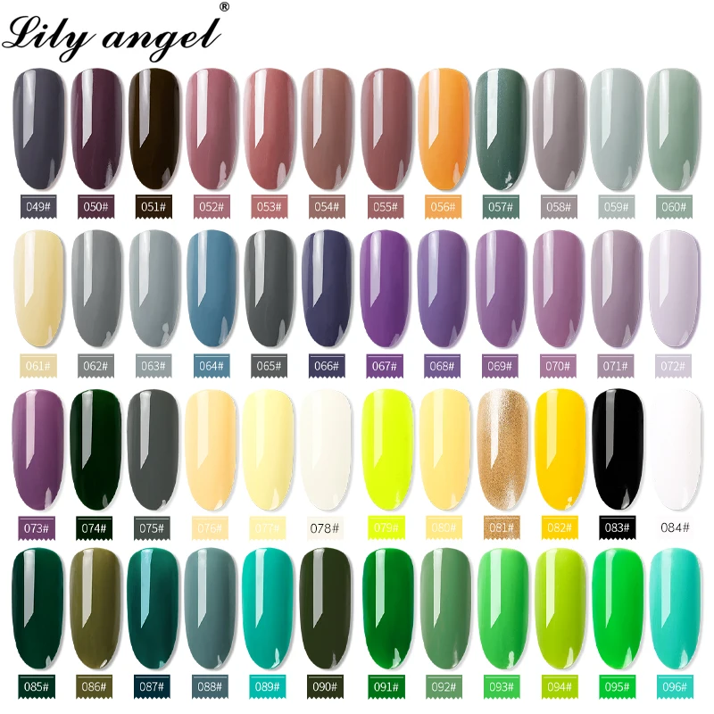 Lily Angel съемный Набор лаков для ногтей с лампой 140 цветов УФ-гель для ногтей замочить 36 Вт и 48 Вт умный УФ светодиодный набор инструментов для художественного освещения