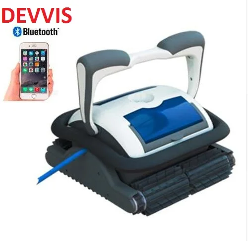 

Professional Swimming Pool Cleaner robot with 18m cable,smartphone control,self-diagnostic, programmable cleaning