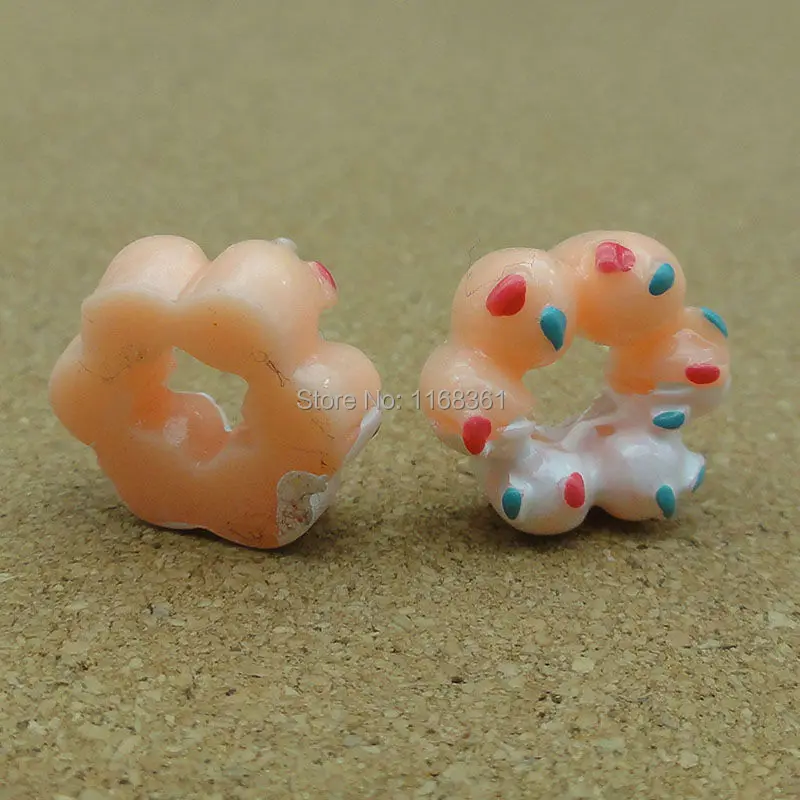 1pcs/lot resin flat back orange candy doughnut 15mm Cabochons Jewelry Fit Mobile Phone Hairpin Headwear DIY Accessories B106-11 | Дом и сад