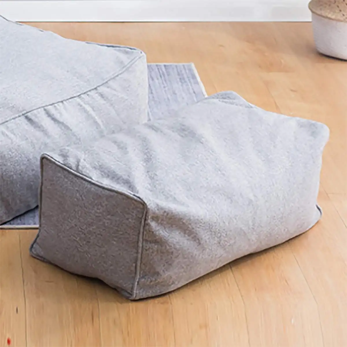 6 видов цветов хлопок лен квадратный сплошной цвет один ленивый мешок стул