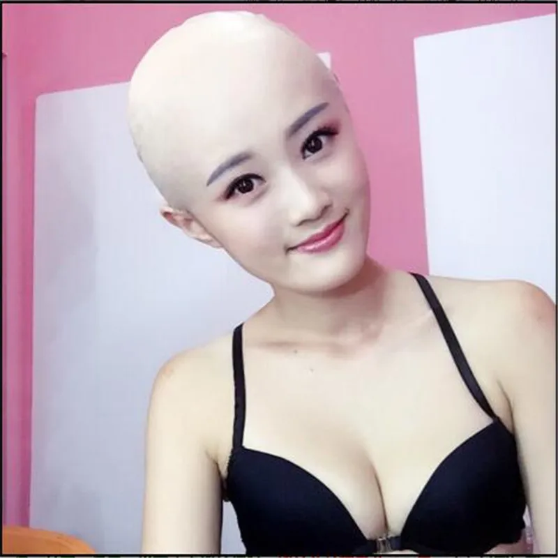 Party Cosplay Reusable Funny Fake latex Skin head Bald Head Skinhead Wig Cap Mens Ladies Unisex Fancy Dress free shipping | Дом и сад