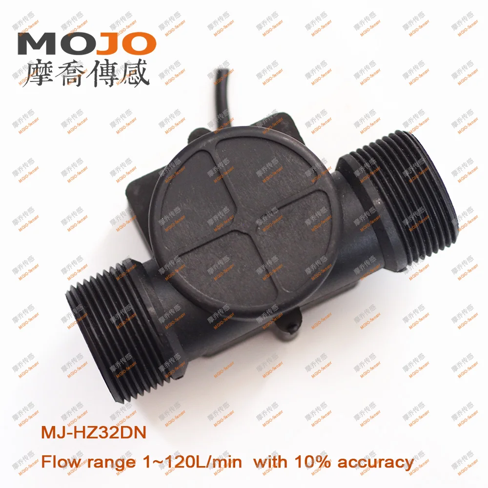 

Hall Flow Sensor MJ-HZ32DN G1 1/4'' DN32 2-100L/Min 10% Water Flow Detector/Liquid Flow Measurement 10pcs/lot