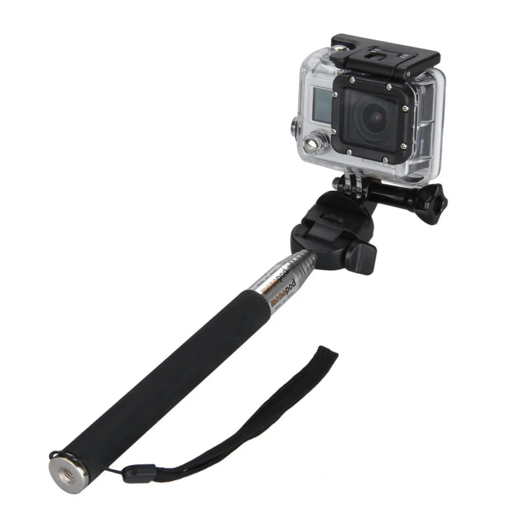 Для Gopro Аксессуары Выдвижная ручная палка Телескопический монопод адаптер