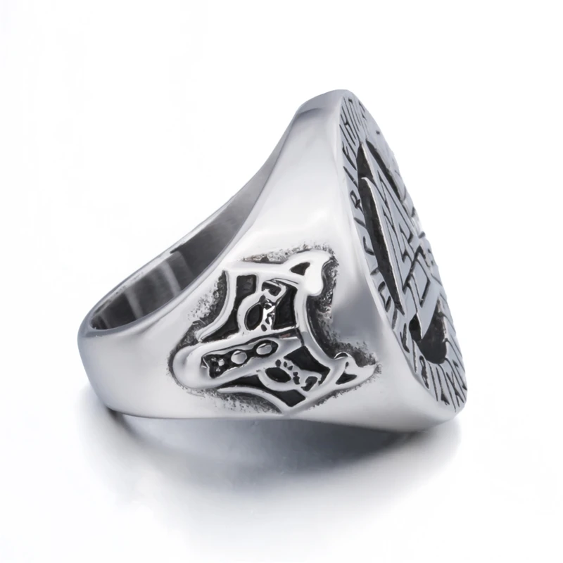 Модное мужское серебряное кольцо Valknut в скандинавском стиле|Кольца| |