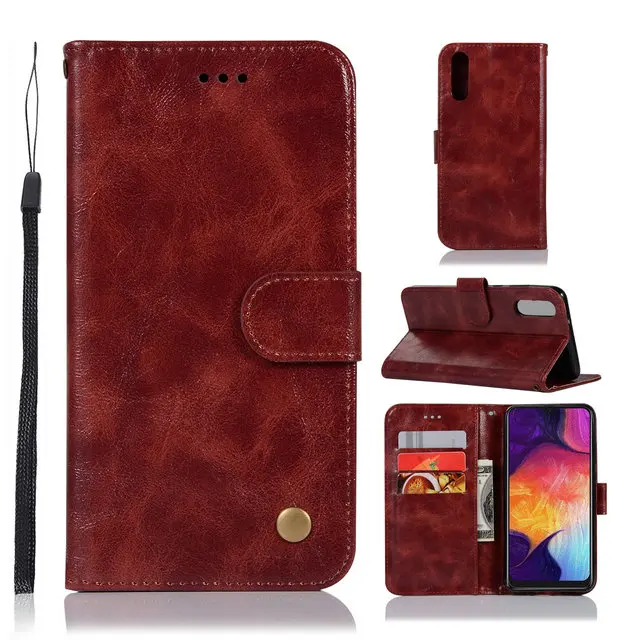 Роскошный флип Etui для samsung A50 чехол Coque samsung A30 чехол из искусственной кожи кошелек Подставка для samsung Galaxy A40 чехол Galaxy A70 A20