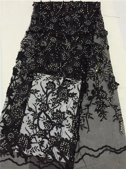 2018 розовый последние французский в нигерийском стиле шнуровка ткани с бисером и