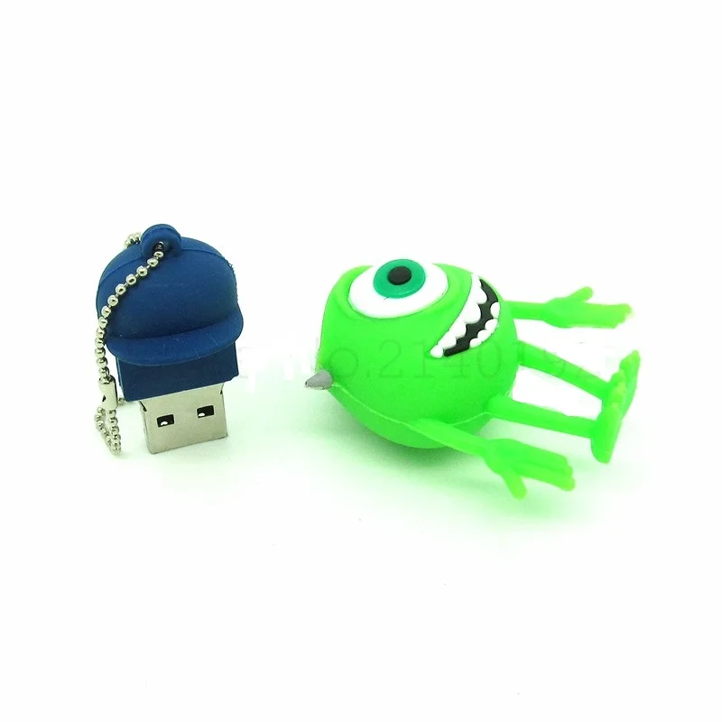 Зеленый Mike Wazowski Монстр флэш накопитель usb карта памяти Флеш персонализированный