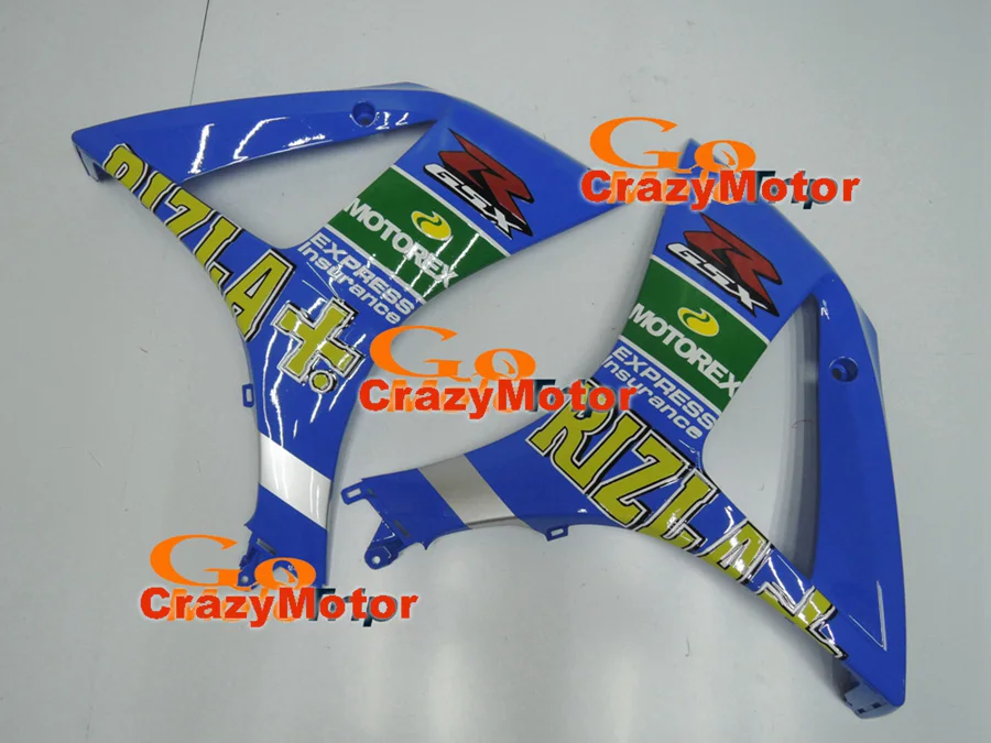 Подходит для SUZUKI K7 GSX R1000 GSXR1000 2007 2008 OEM Настроить синий гоночный мотоцикл
