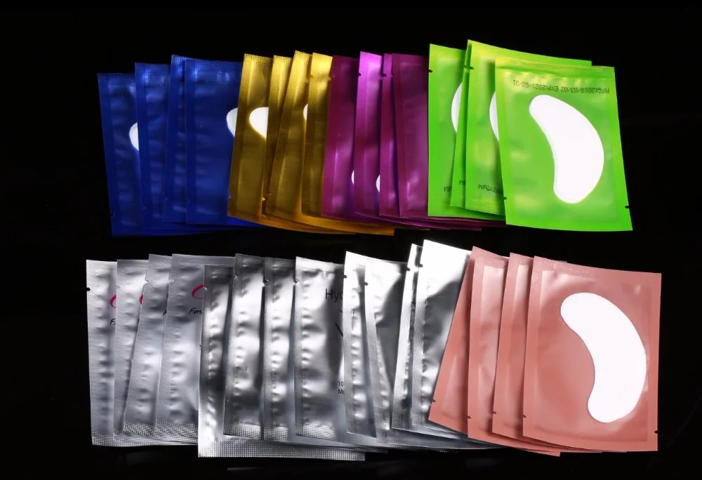 1000 пар/лот подушечки для глаз бумажные накладки наращивания ресниц безворсовой