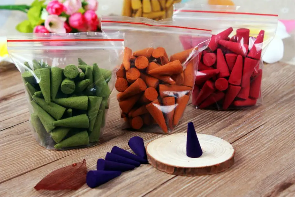 20 шт. микс аромат конус Ладан укладки Разноцветные Ароматические благовония