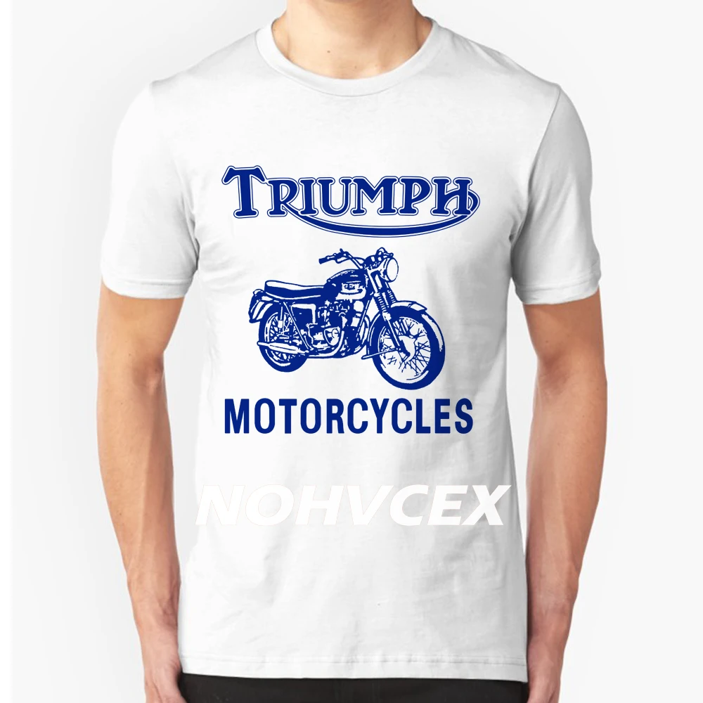 Новая модная летняя футболка с коротким рукавом для мотоцикла TRIUMPH, мужская хлопковая Повседневная футболка с коротким рукавом, джемпер, брендовая одежда