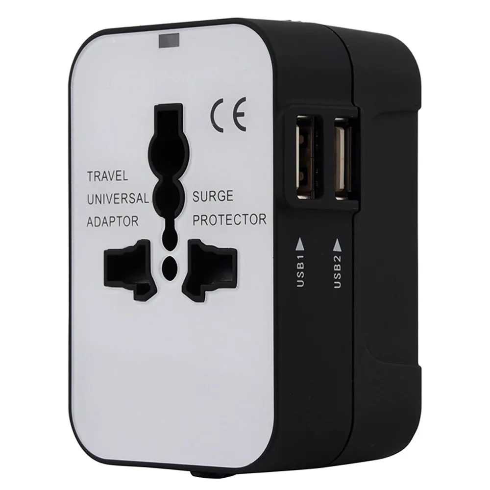 Розетка Мощность Универсальный World Travel адаптер с Dual конвертер USB настенных розеток Мощность AU.15