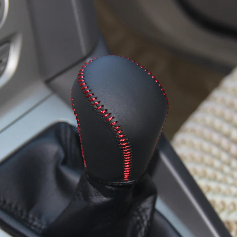 Кожаная ручка переключения передач LS AUTO Genine чехол для Ford Focus MT 2012 автомобильные