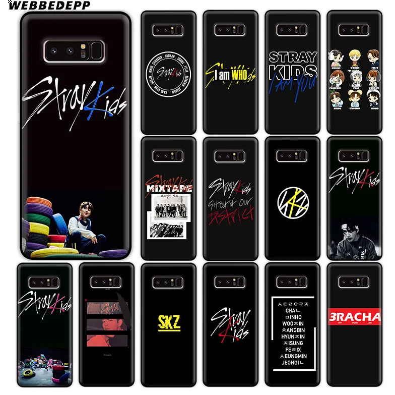WEBBEDEPP Stray Kids Signature Soft Silicone Case for Samsung Galaxy A9 A8 A7 A6 Plus 2018 A5 A3 2017 2016 Note 9 8 |