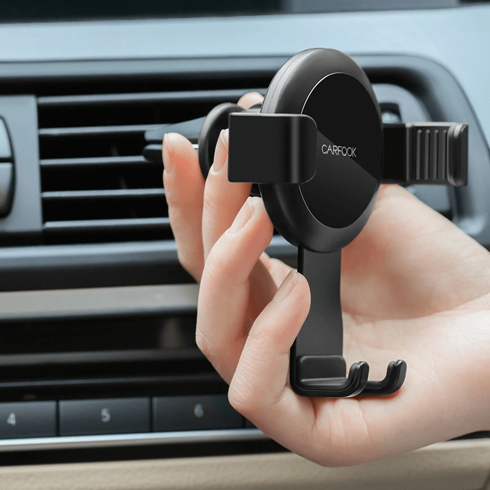 Xiaomi Mijia CARFOOK гравитационный датчик Автомобильный держатель кронштейн с g-датчиком одной рукой управление мульти-устройство воздуха на выходе Клип держатель