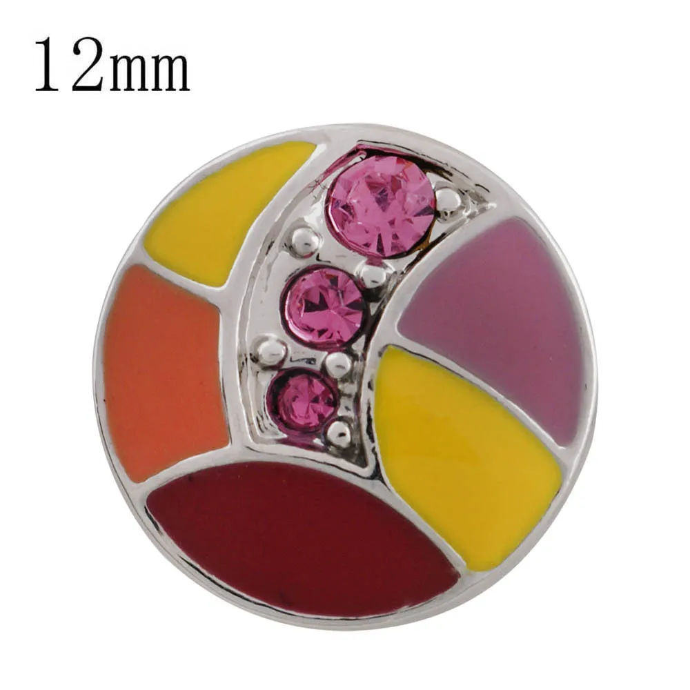 Новый 12 мм кнопки изделия День Святого Валентина подарок горный хрусталь Мини
