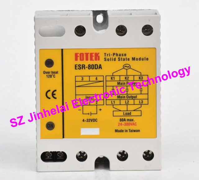 

FOTEK 3-Phase Solid state module ESR-80DA, ESR-80DA-H Authentic original 80A