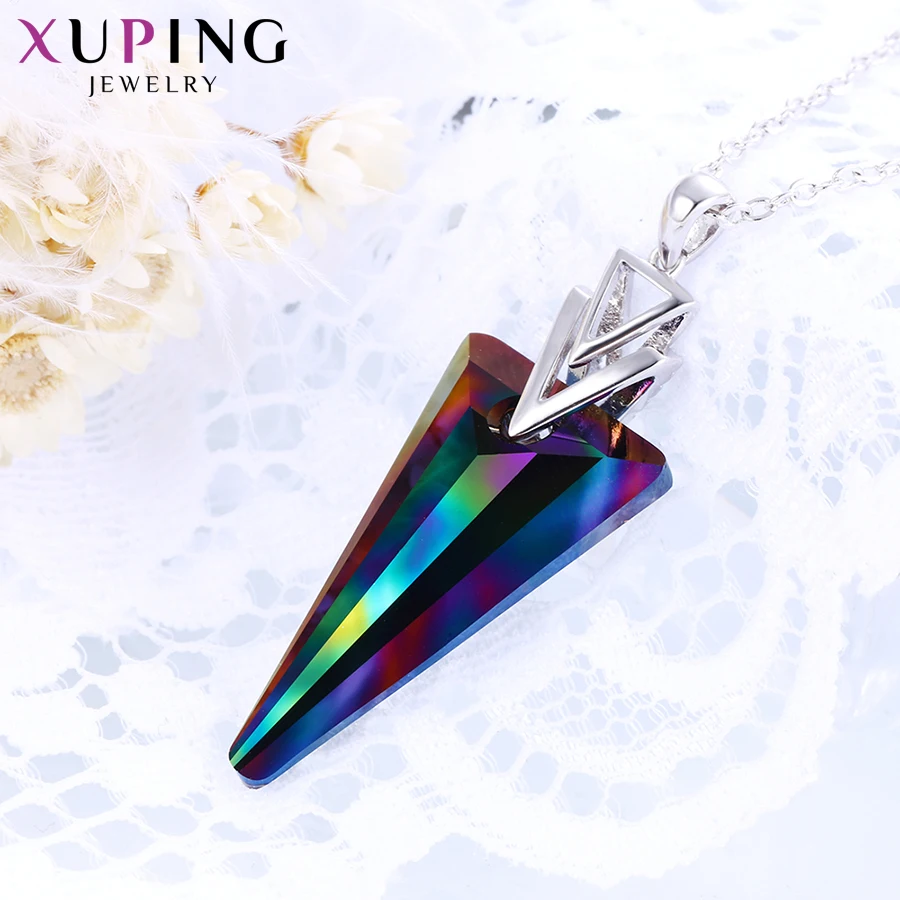 Xuping элегантные каплевидные ожерелья с подвесками кристаллы от Swarovski литературные стили женские подарки на год M3 \ M56-40