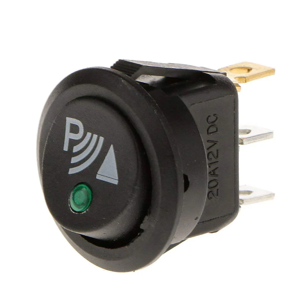 

NEW Round 3 Pin Rocker / Parking Off Switch Front Rear Walking Sensor