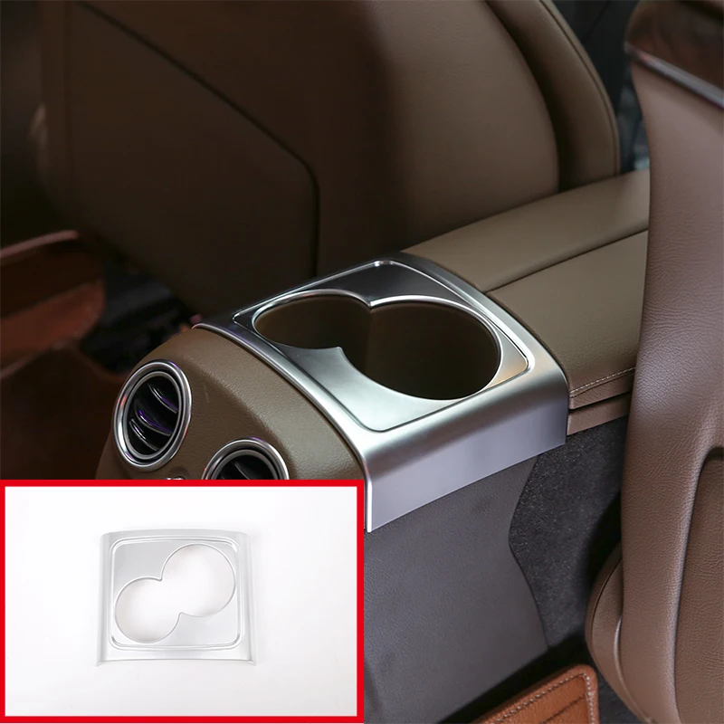 1 Pcs ABS For Mercedes Benz E Class W213 2016 2017 2018 Rear Seat Water Cup Holder Cover Trim Plastic Car Accessories | Автомобили и