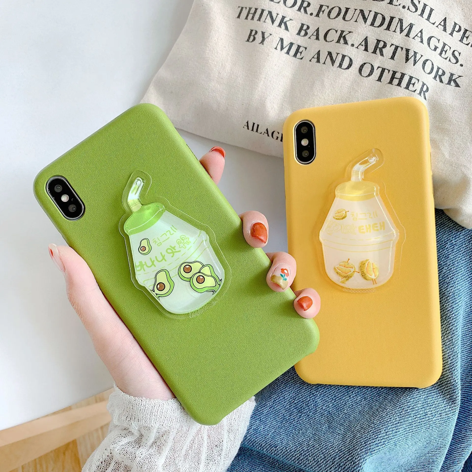 3D кавайный японский Одноцветный чехол для телефона iPhone 7 Puls 6 6S 8 X Xsmax Xr Xs Чехлы
