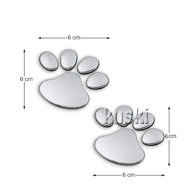 2pcs Bear Paw 3D Cartoon Car Stickers For Chevrolet Cruze Aveo Captiva Lacetti TRAX Sail Epica Buick Excelle Encore | Автомобили и