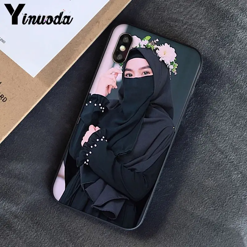 Yinuoda Мусульманский Исламский мультфильм девушка протектор чехол для телефона