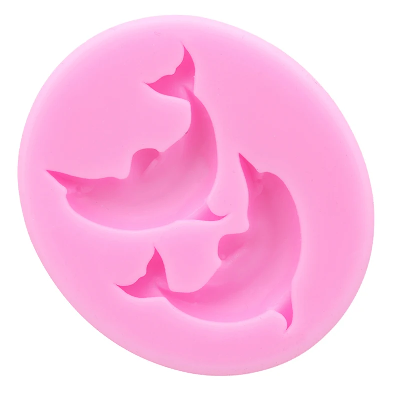 3D Fondant (сахарная) Дельфин Форма силиконовые изделия из сахара форма для торта