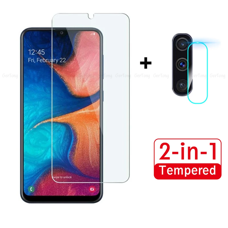 2 в 1 защитная пленка на объектив камеры для Samsung Galaxy A50 передний экран защитное