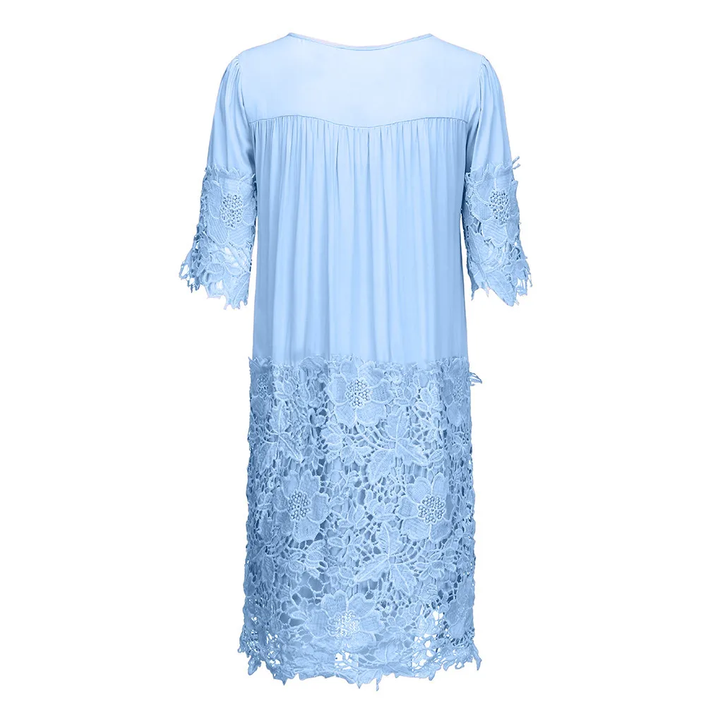 Кружевное платье SAGACE для беременных синее женское повседневное сексуальное