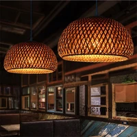 rattan bamboo nest nest chinese antique chandelier lamp led lamps lanterns living room hotel restaurant