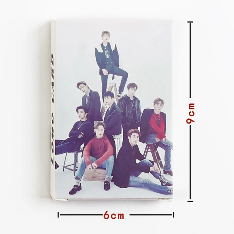 32 шт./компл. альбом KPOP EXO самодельная бумажная карта Lomo Фотокарта постер