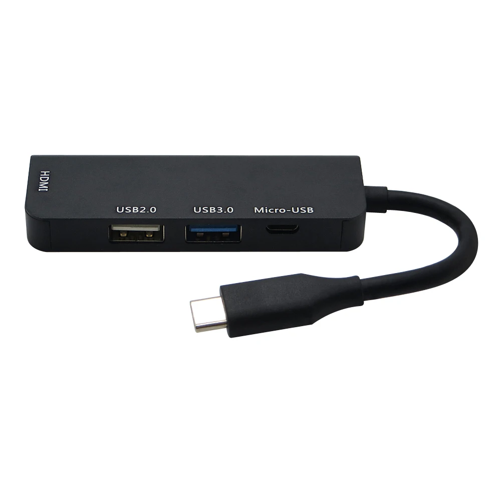 4 в 1 комбинированный концентратор USB 3 типа C для 1080P HDMI Micro адаптер Macbook Samsung S9 S8 NOTE 9