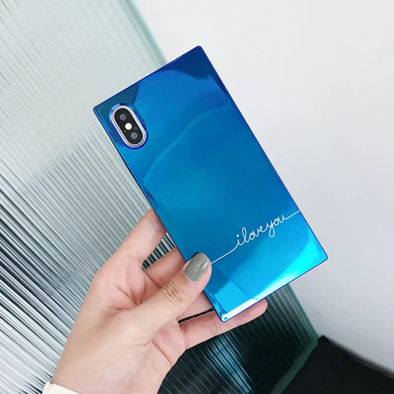 FTAIDKJ Модный Блестящий Мягкий чехол для iPhone 6 6S 7 8 Plus с простой надписью I Love You