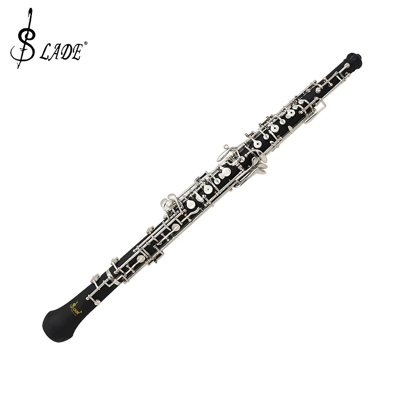 Профессиональный Oboe C Ключ Мельхиор покрытый серебром с тростниковые перчатки
