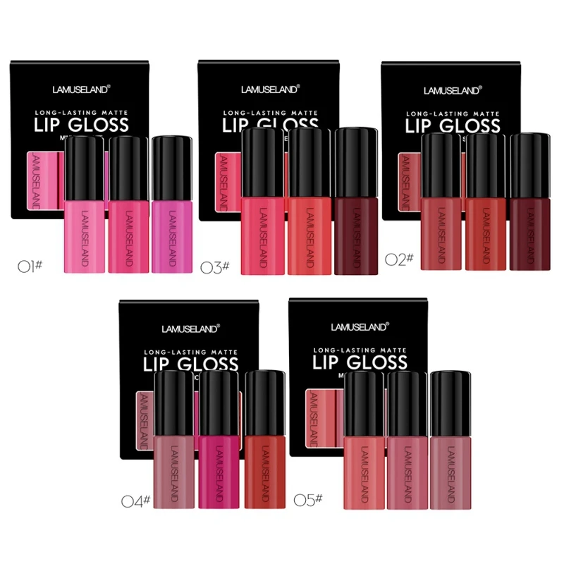 3 шт. матовая помада для губ стойкая жидкость| |