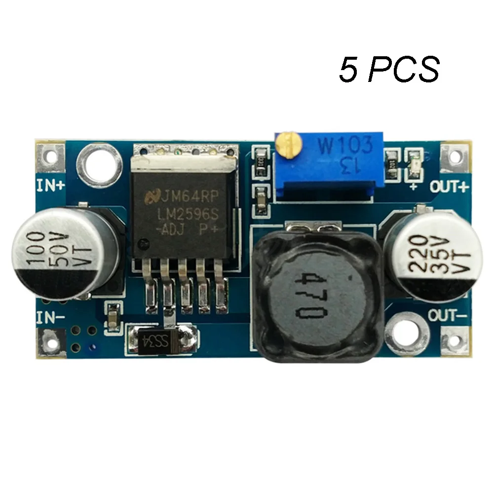 Понижающий модуль DC Напряжение регулятор напряжения адаптера LM2596S 3A 5 шт.