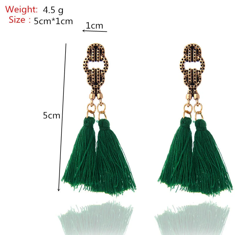 Новые богемные длинные серьги с кисточками модные женские брендовые массивные