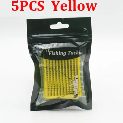 5PCS-Yellow 5 комплектов = 500 шт. аксессуары для ловли карпа для волос фиксаторы для бойлов приманки гантели в форме маленького рыболовного поплавок Стопперы снасти инструмент - Цвет: 5PCS-Yellow